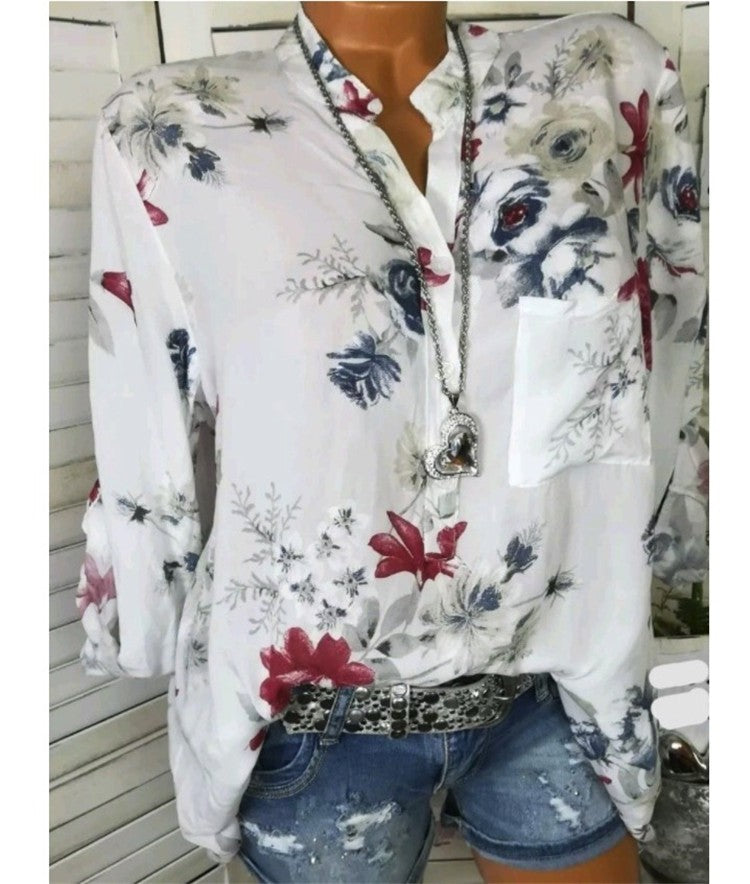 Alenya Printed Chiffon Blouse