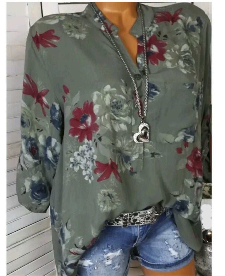 Alenya Printed Chiffon Blouse