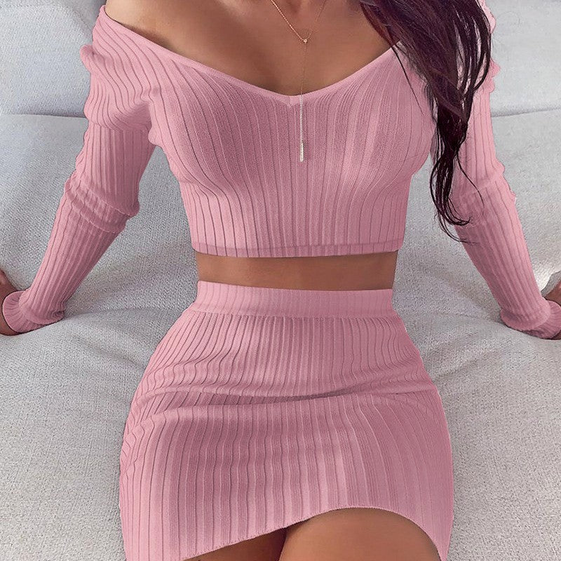 Amaris Knitted Midi Skirt Set