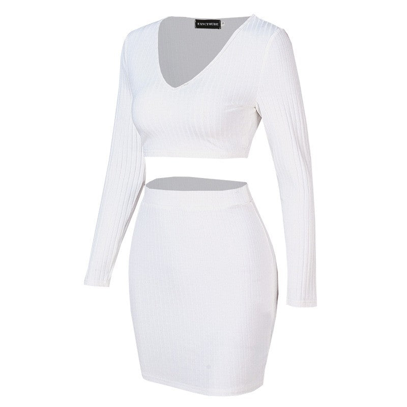 Amaris Knitted Midi Skirt Set