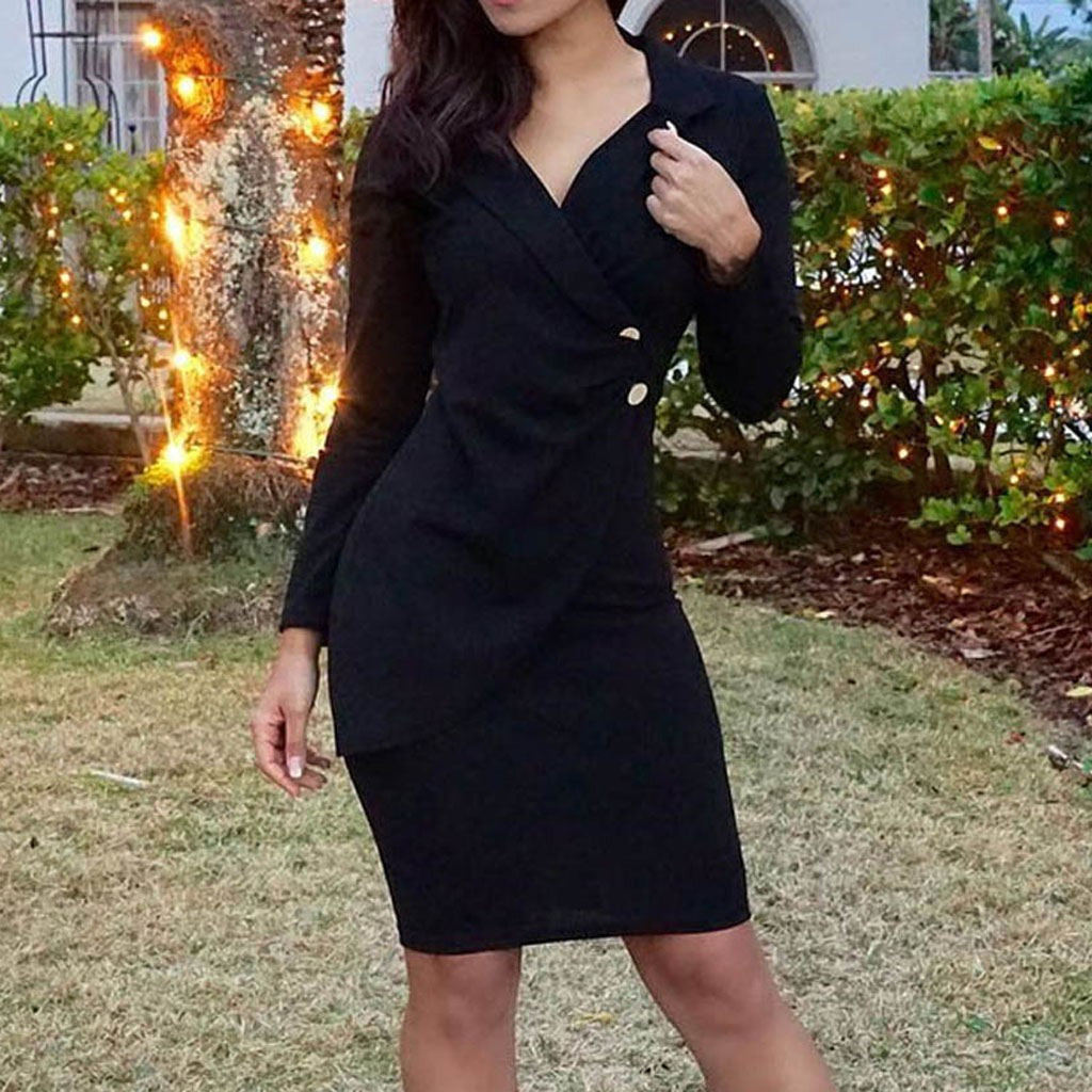 Arvella Buttoned Polo Collar Midi Dress