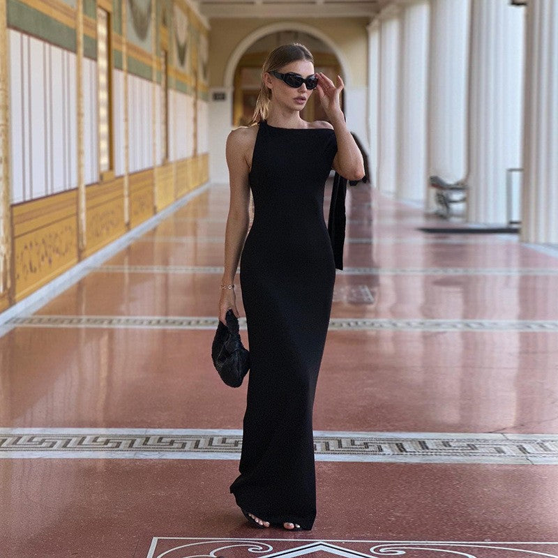 Arvella One-Shoulder Ribbon Dress