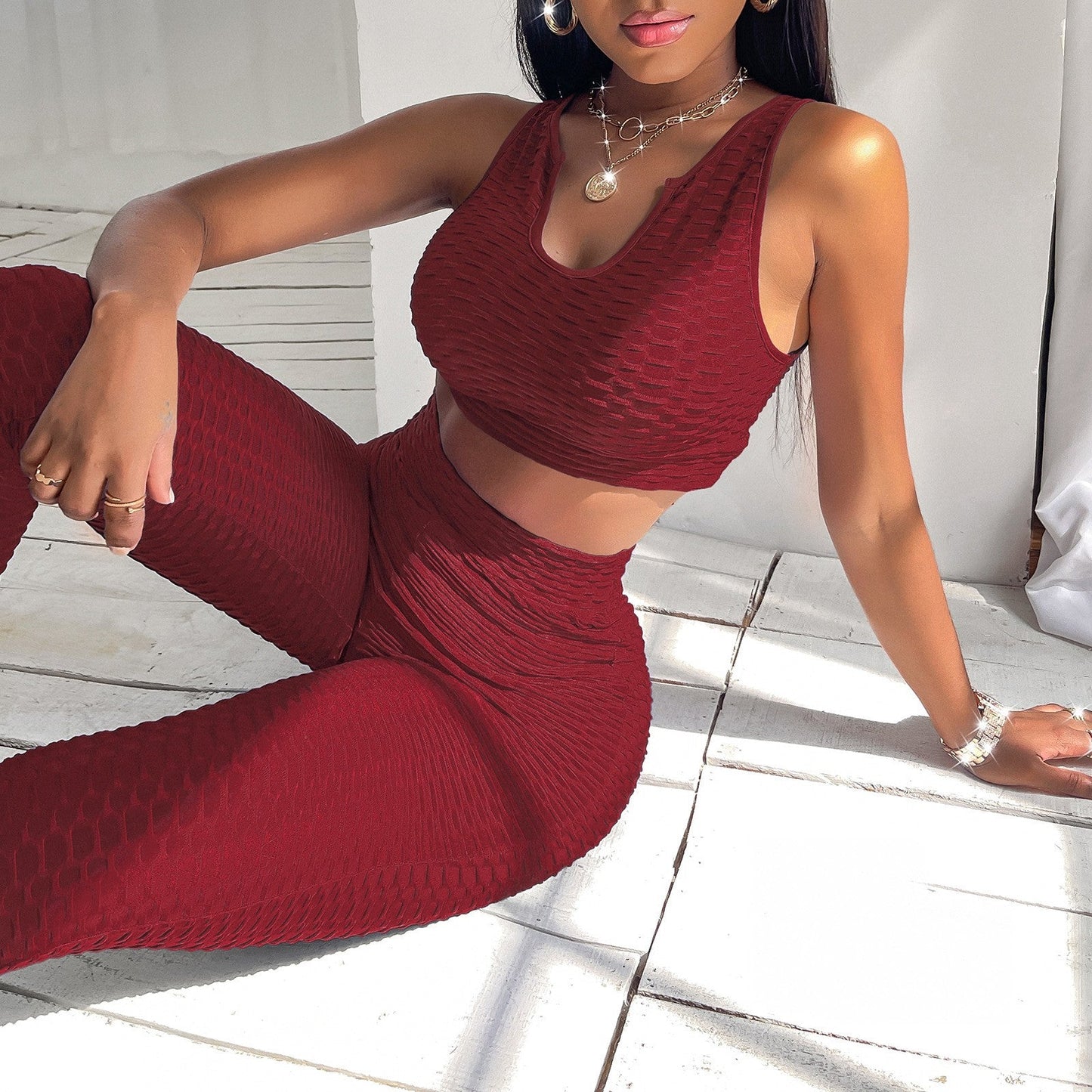 Elexia Pineapple Lattice Sports Set