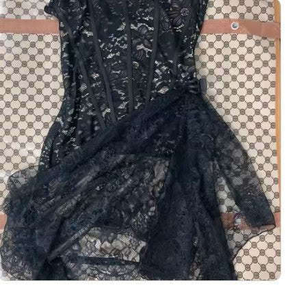 Liora Strapless Lace Mini Dress