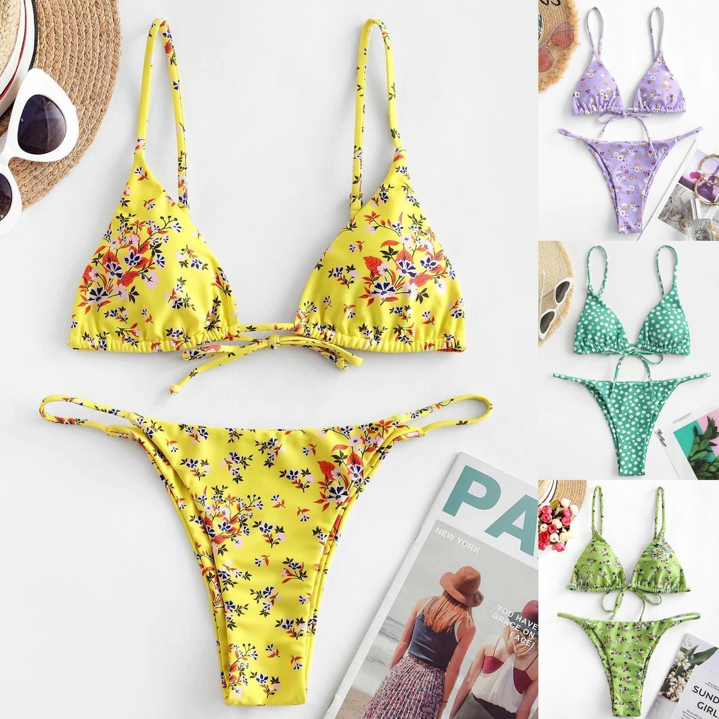 Marivana Floral Print Bikini Set