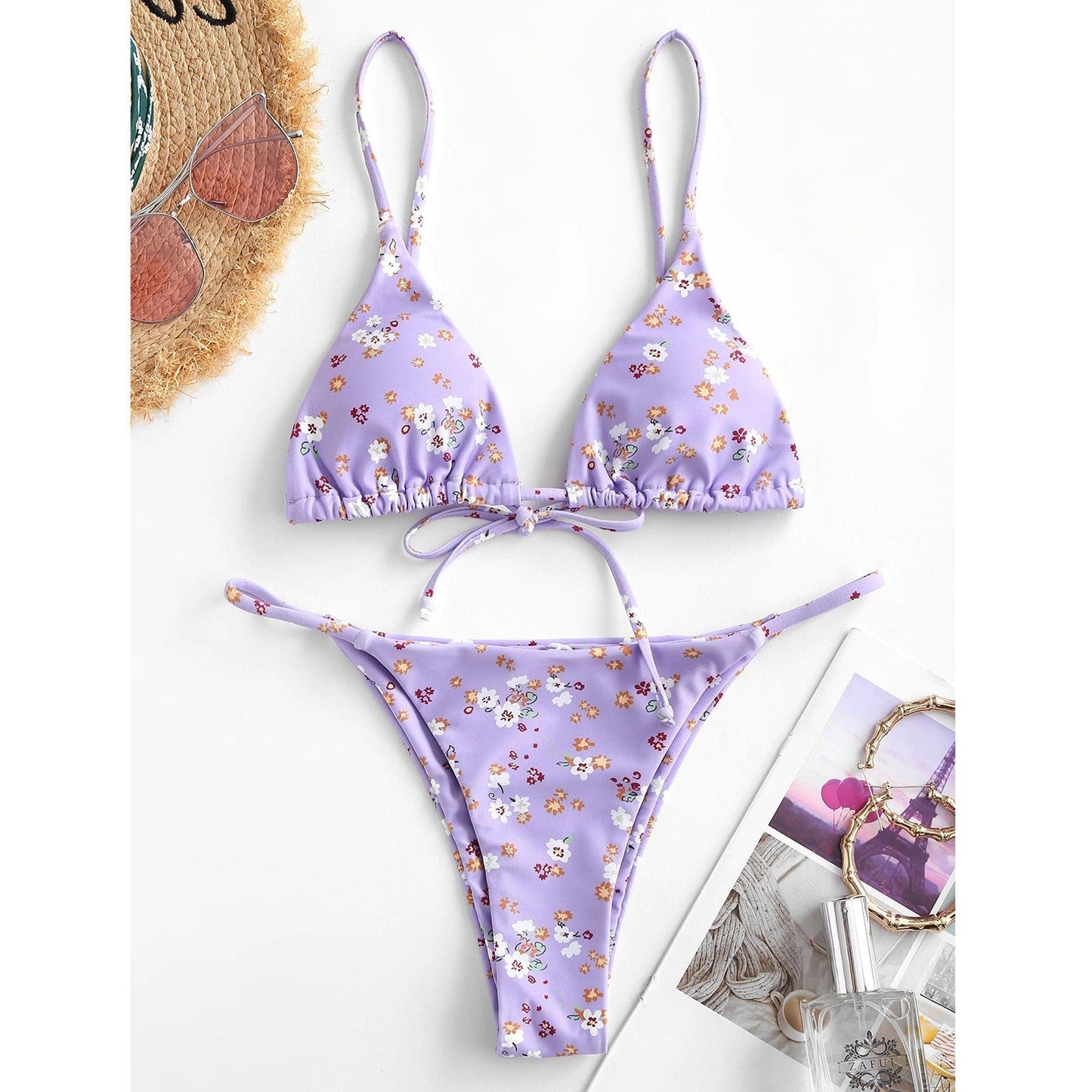 Marivana Floral Print Bikini Set