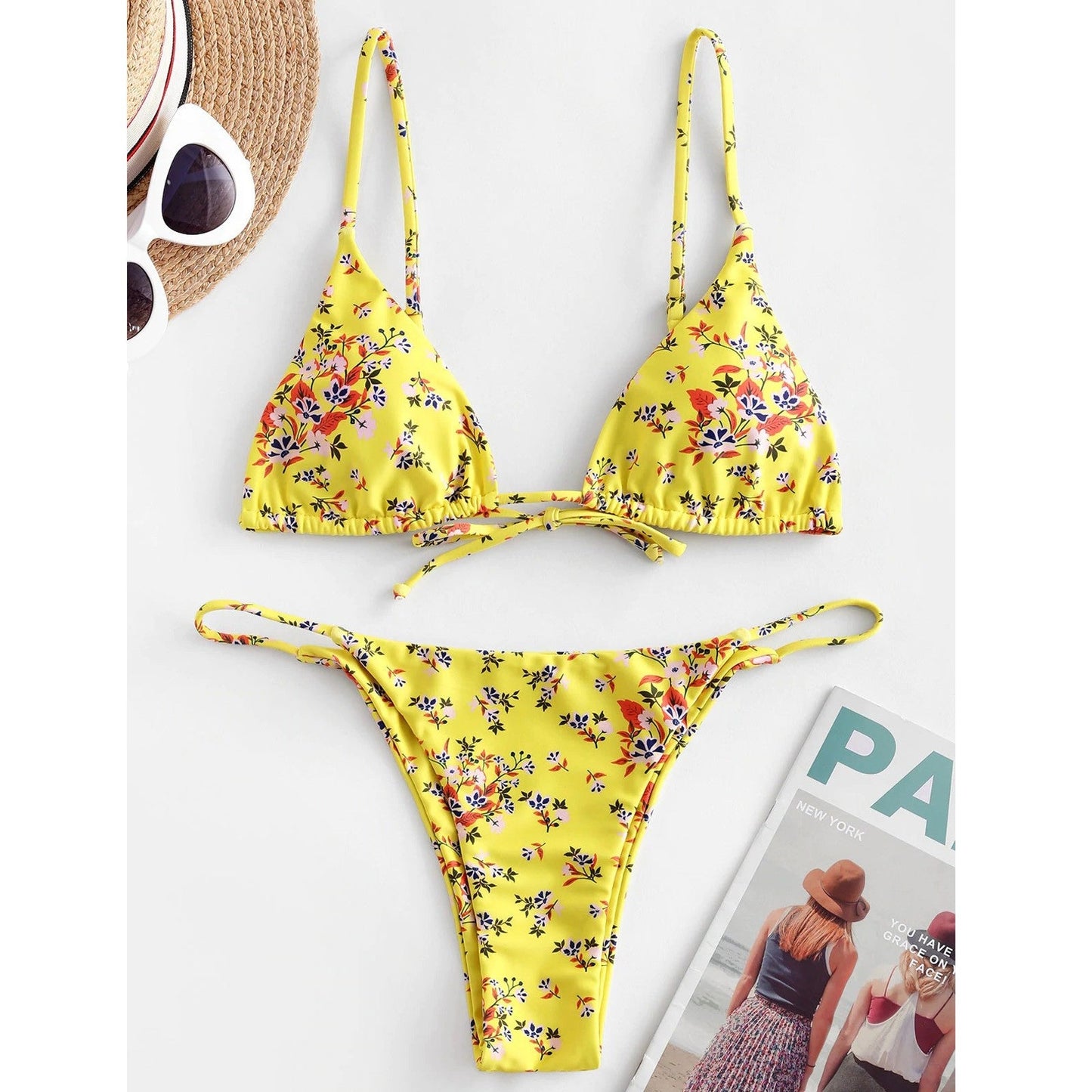 Marivana Floral Print Bikini Set