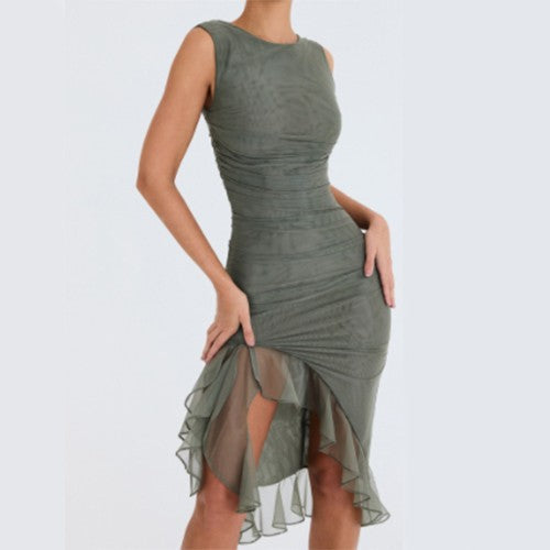 Veyona Slim Fit Sleeveless Dress