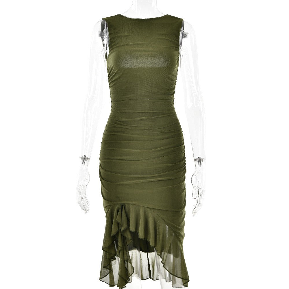 Veyona Slim Fit Sleeveless Dress
