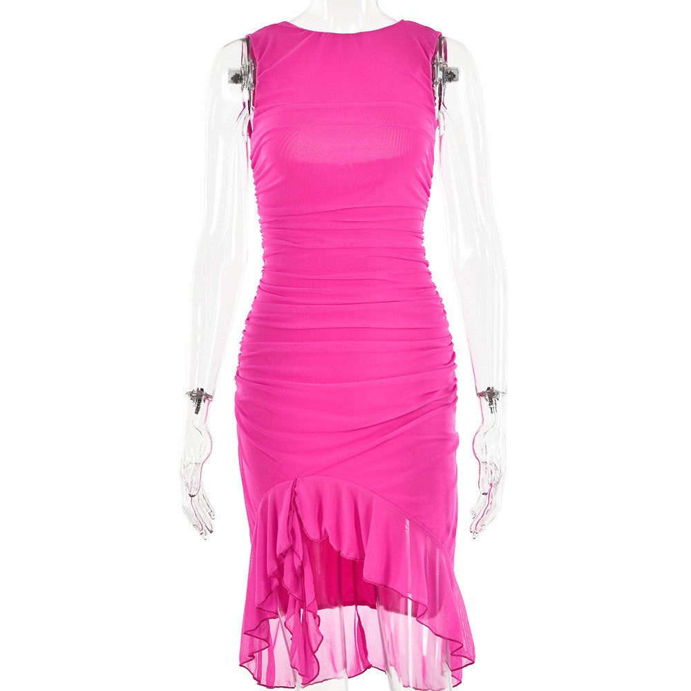 Veyona Slim Fit Sleeveless Dress