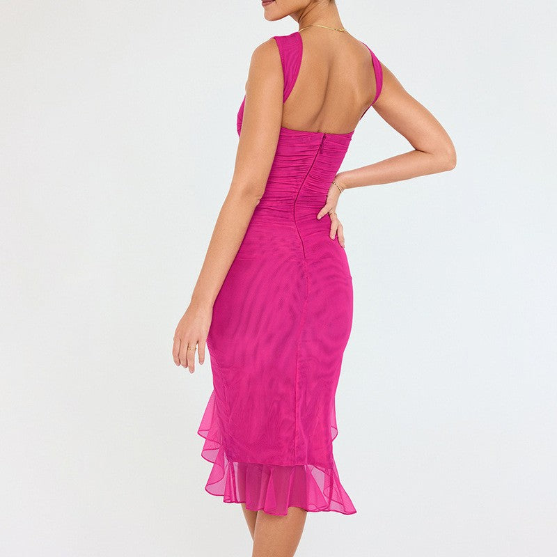 Veyona Slim Fit Sleeveless Dress