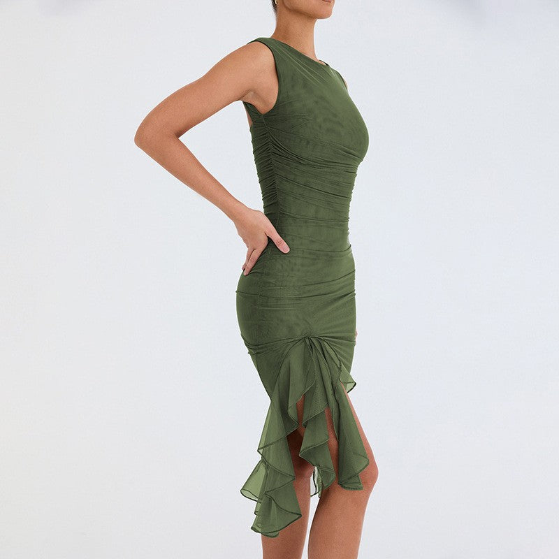 Veyona Slim Fit Sleeveless Dress