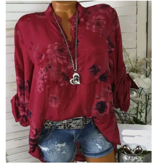 Alenya Printed Chiffon Blouse