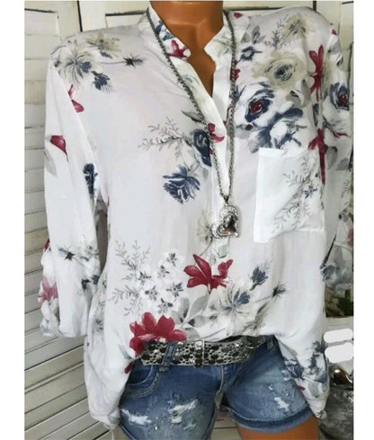 Alenya Printed Chiffon Blouse