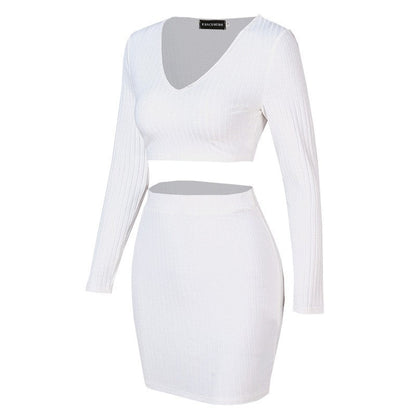 Amaris Knitted Midi Skirt Set