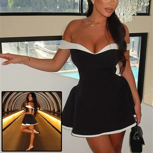 Celira Patchwork Mini Bodycon Dress