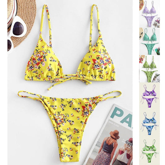 Marivana Floral Print Bikini Set