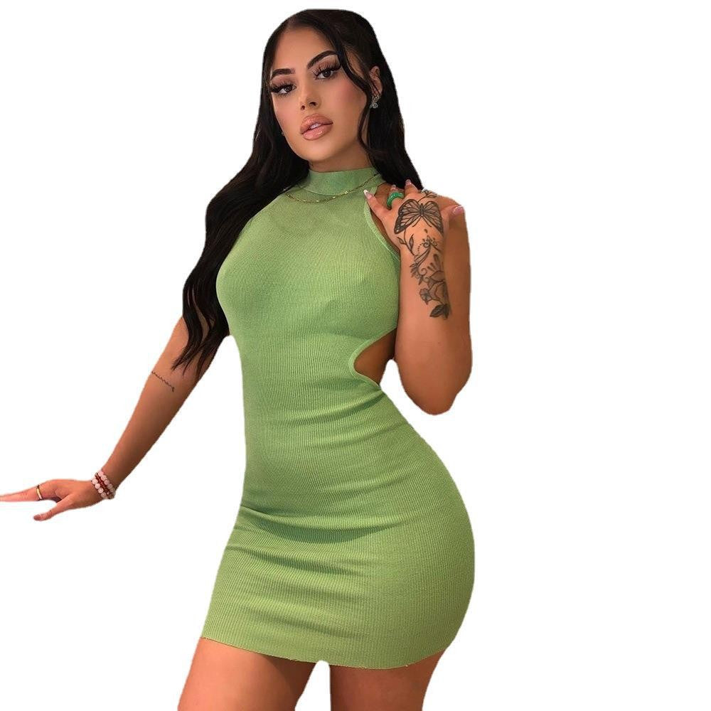 Seraphina High Neck Hollow Party Dress