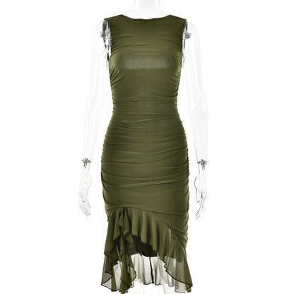 Veyona Slim Fit Sleeveless Dress