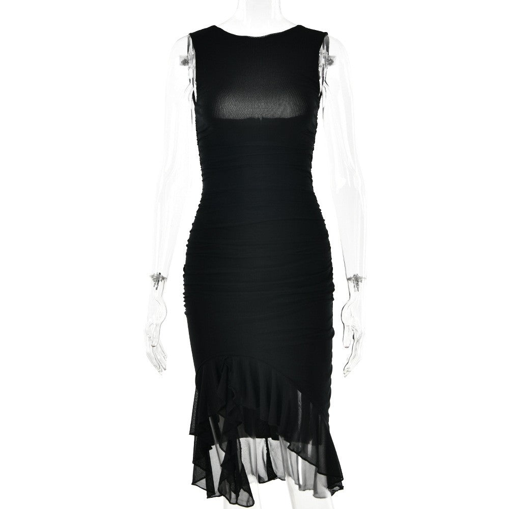 Veyona Slim Fit Sleeveless Dress