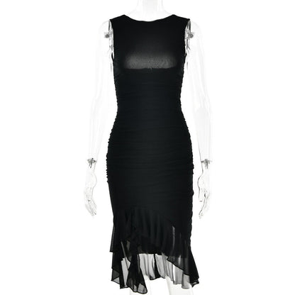 Veyona Slim Fit Sleeveless Dress