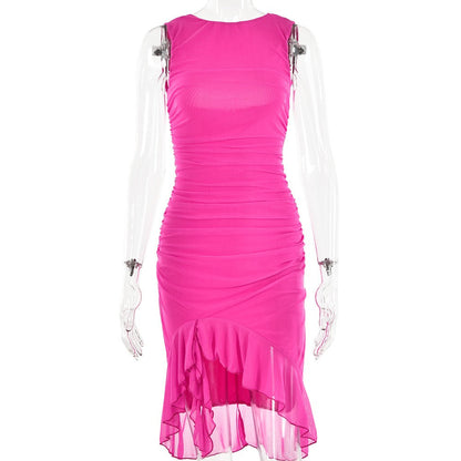 Veyona Slim Fit Sleeveless Dress